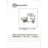 Catalogue of Spare Parts Piaggio Ape TM P50 Mod. TL4T, Additif modèle Français