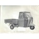 Notice d'emploi Piaggio Ape E0 125 mod. AE02T, Ape D 175 mod. AD2T, Ape E 150 mod. AE2T