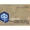 Catalogo de piezas de repuesto Piaggio Ape E 175 AE3T, Ape 125 AEO1T (350), Ape D 175 AD2T  (400), 1974