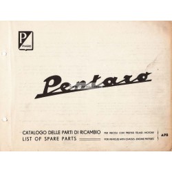 Catalogue of Spare Parts Piaggio Ape Pentaro mod. APB