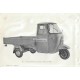 Manual Técnico Piaggio Ape MP, Ape 500 mod. MPA1T, Ape 600 mod. MPM1T et MPV1T, Vespacar P2, mod. AF1T