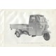 Manual Técnico Piaggio Ape MP, Ape 500 mod. MPA1T, Ape 600 mod. MPM1T et MPV1T, Vespacar P2, mod. AF1T