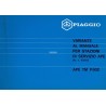 Workshop Manual + Catalogue of Spare Parts Piaggio Ape TM P602, mod. ATM1T, Italiano