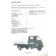 Manuel Technique Piaggio Ape Max Diesel, mod. AFD3T, Italien