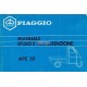 Normas de Uso e Entretenimiento Piaggio Ape 50 mod. TL6T, Italiano