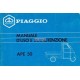 Notice d'emploi Piaggio Ape 50 mod. TL6T, Italien