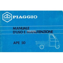 Operation and Maintenance Piaggio Ape 50 mod. TL6T, Italian