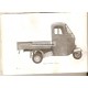 Notice Piaggio Ape Vespacar 150 cc Espagne, Espagnol