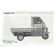 Bedienungsanleitung Piaggio Piaggio Ape 50, Piaggio Ape P50, mod. TL2T / TL5T