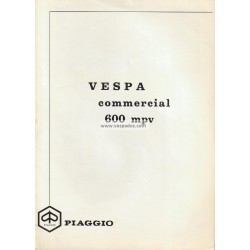 Normas de Uso e Entretenimiento Piaggio Ape 600 mod. MPV1T