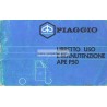 Notice d'emploi Piaggio Ape 50 mod. TL3T, Italien