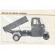 Manuale de Uso e Manutenzione Piaggio Ape MP, Ape 600 mod. MPM1T, Ape 600 mod. MPV1T, Ape 500 mod. MPR1T