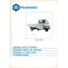 Catalogo de piezas de repuesto Piaggio Ape, Apecar Diesel, AFD1T