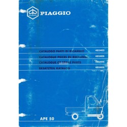 Catalogo de piezas de repuesto Piaggio Ape 50 Mod. TL6T