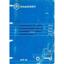 Catalogue de pieces Piaggio Ape 50 Mod. TL6T