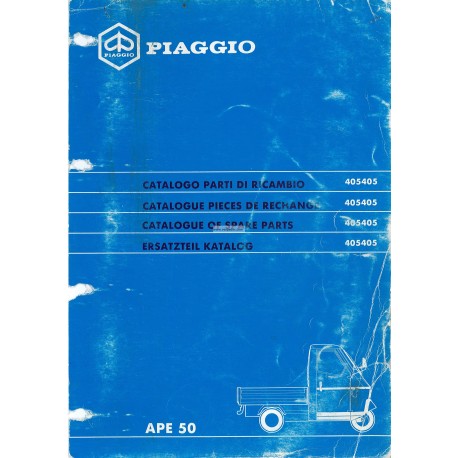 Catalogo de piezas de repuesto Piaggio Ape 50 Mod. TL6T