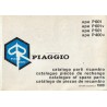 Catalogo de piezas de repuesto Piaggio Ape P400V MPF, P601 MPM, P601V MPV, P501 MPR