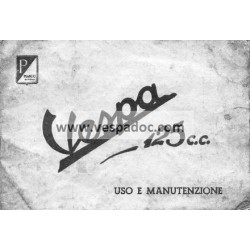 Manuale de Uso e Manutenzione Vespa 1951 V30