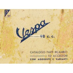 Catalogo de piezas de repuesto Scooter Vespa V98