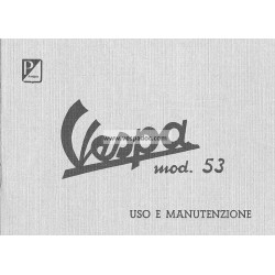 Manuale de Uso e Manutenzione Vespa 1953, VM1T