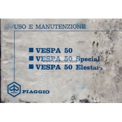 Bedienungsanleitung Vespa 50 R V5A1T, Vespa 50 Special V5B1T, Vespa 50 Elestart V5B2T, Italienisch