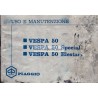 Manuale de Uso e Manutenzione Vespa 50 R V5A1T, Vespa 50 Special V5B1T, Vespa 50 Elestart V5B2T, Italiano