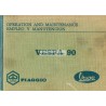 Manuale de Uso e Manutenzione Vespa 90 mod. V9A1T, Inglese, Spagnolo