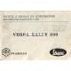 Notice d'emploi et d'entretien Vespa 200 Rally mod. VSE1T
