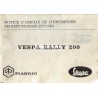 Manuale de Uso e Manutenzione Vespa 200 Rally mod. VSE1T