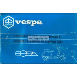 Manuale de Uso e Manutenzione Vespa Cosa 125 VNR1T, Cosa 150 VLR1T, Cosa 200 VSR1T