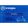 Notice d'emploi et d'entretien Vespa 50 Automatica mod. V5P2T