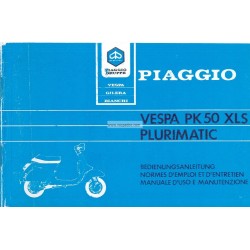 Manuale de Uso e Manutenzione Vespa PK 50 XLS mod. VAS1T