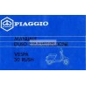 Notice d'emploi et d'entretien Vespa PK 50 XL RUSH mod. V5X4T, Italien
