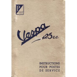 Workshop Manual Scooter Vespa 125 Faro Basso