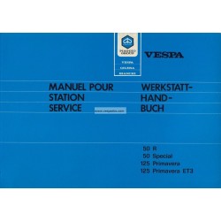 Werkstatthandbuch Scooter Vespa 50 R, Vespa 50 Special, Vespa 125 Primavera, Vespa 125 Primavera ET3