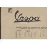 Manual Técnico Scooter Vespa 1955 - 1963, Francês