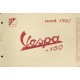 Manuale per Stazioni di Servizio Scooter Vespa 150 de 1957 mod. VB1T