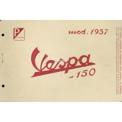 Manuale per Stazioni di Servizio Scooter Vespa 150 de 1957 mod. VB1T