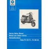 Workshop Manual Scooter Vespa 125 T5 mod. VNX5T, English, French, German