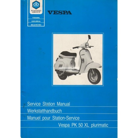 Manual Técnico Scooter Vespa PK 50 XL Plurimatic mod. VA52T
