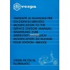 Manuale per Stazioni di Servizio Scooter Vespa PK 125 XL Plurimatic mod. VVM1T