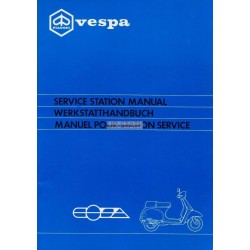 Manuale per Stazioni di Servizio Scooter Vespa Cosa 125 mod. VNR1T, Vespa Cosa 150 mod. VLR1T, Vespa Cosa 200 mod. VSR1T