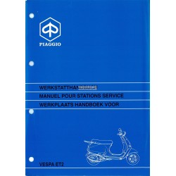 Manuale per Stazioni di Servizio Scooter Vespa ET2, mod. Zapc 1600