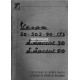 Catalogo de piezas de repuesto Scooter Vespa 50, 50 S, 90, 125 Nuova, 50 SS, 90 SS, Inglés, Español