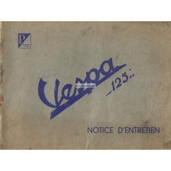 Notice d'emploi et d'entretien Scooter Acma 125 mod. 1952
